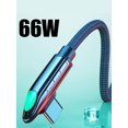 thumbnail image 1 of 1pc 66W L-Shaped Braided Fast Charging Data Cable, 1 of 5