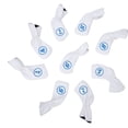thumbnail image 2 of Iron Club Headcovers Golf Club Cover, 9PCS 252g Golf Putter Headcover, Para Palos De Golf Golfistas Amantes Principiantes Campo De Golf OTVIAP Blanco, 2 of 8