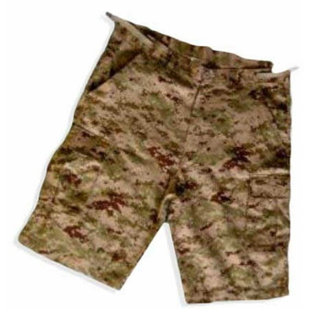 Camouflage Spandex Shorts - CARGO SHORTS Men's Digital Camouflage Medium