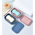 thumbnail image 4 of Leak Proof Travel Soap Container, Silicone Soap Case, Slip Resistant Soap Holder with Drainage Pad, Compact Soap Dish, Shatterproof Soap Box,Portable Bar Soap Container for Bathroom, Camping (Blue), 4 of 8