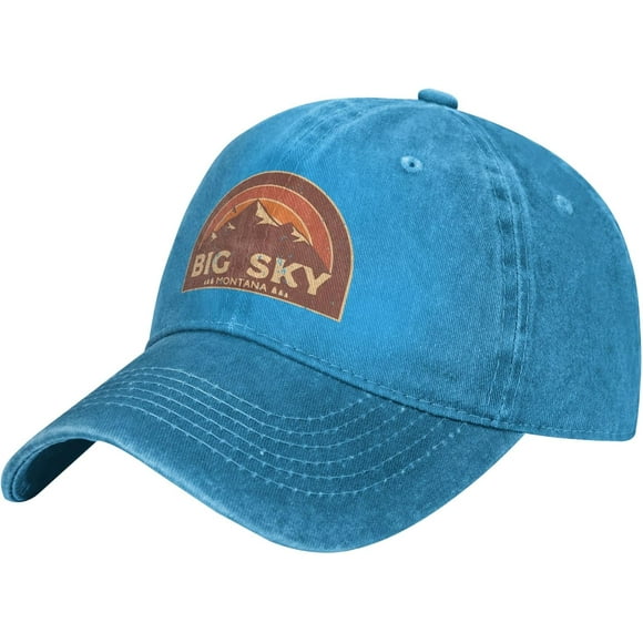 Big Sky Montana Retro Mountain Hat Adjustable Fashion Hat Casual Hat Truck Hat Dad Hat Unisex