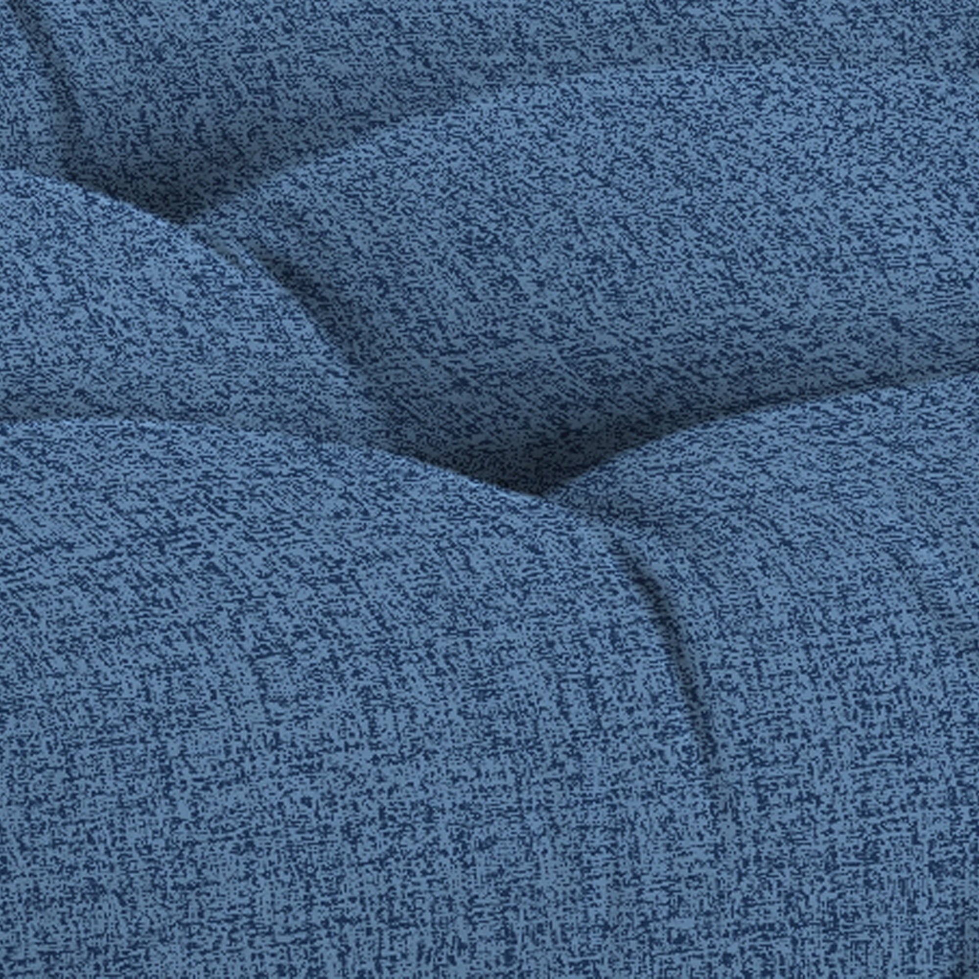 Jordan Manufacturing 44" x 18" McHusk Capri Blue Crosshatch Rectangular Tufted Contoured Crosshatch Outdoor Wicker Settee Bench Cushion
