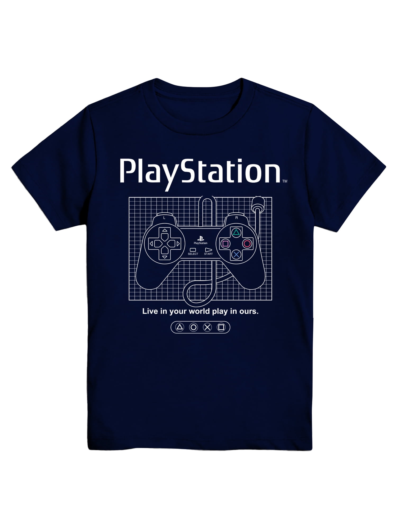 PlayStation, Boys' & Big Boys' Graphic T-Shirt, Play Control, Sizes 4-18