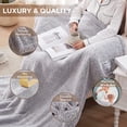 thumbnail image 3 of Westinghouse 50x60"Electric Blankets Heated Throw, Soft Cozy Sherpa Heating Blanket, 6 Heat Settings & 4 Hours Auto Off, Grey Back Printing, 3 of 9