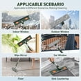 thumbnail image 3 of Window Squeegee Cleaner Tool, 4 in 1 Rotatable Window Cleaning Squeegee Kit with Extension Pole and Duster, 67'' Window Washing Kit for Home Mirror Car Glass with 3 Replaceable Cloth Strips, 3 of 9