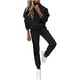 thumbnail image 1 of Mujeres Casual Color sólido Dos piezas Pantalones largos Sudadera con capucha Conjuntos de sudaderas de manga larga Wmkox8yi  bvn1943, 1 of 7