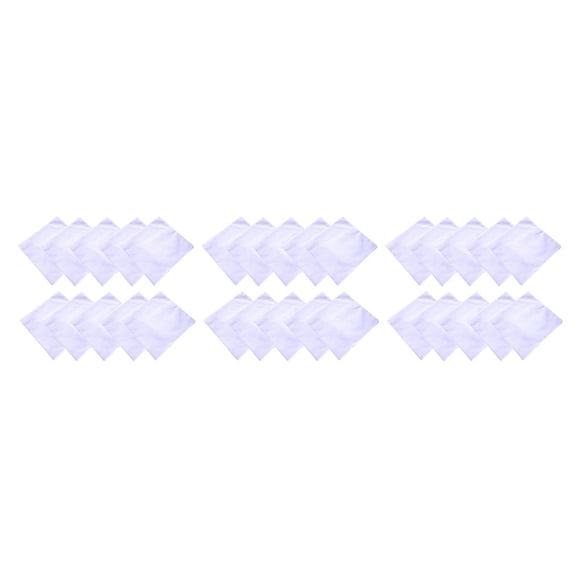 Vogacara 1 Juego de pañuelos suaves y puros, toallas de mano blancas, pañuelos de pintura hechos a mano para adultos, niños, adolescentes, sección 21*21 sección delgada 3piezas Vogacara CBP220263