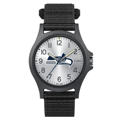 Reloj Timex NFL Pride 40mm para hombre - Seattle Seahawks con correa FastWrap negra Timex Timex