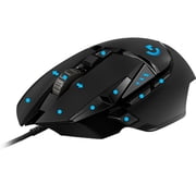 Logitech G502 HERO High Performance Wired Gaming Mouse, HERO 25K Sensor, 25,600 DPI, RGB, Adjustable Weights, Black