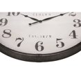 thumbnail image 3 of Monarch Specialties I 9024 - Clocks, 30" Round, Large Oversized, Wall Clock, Brown, Transitional, 3 of 4