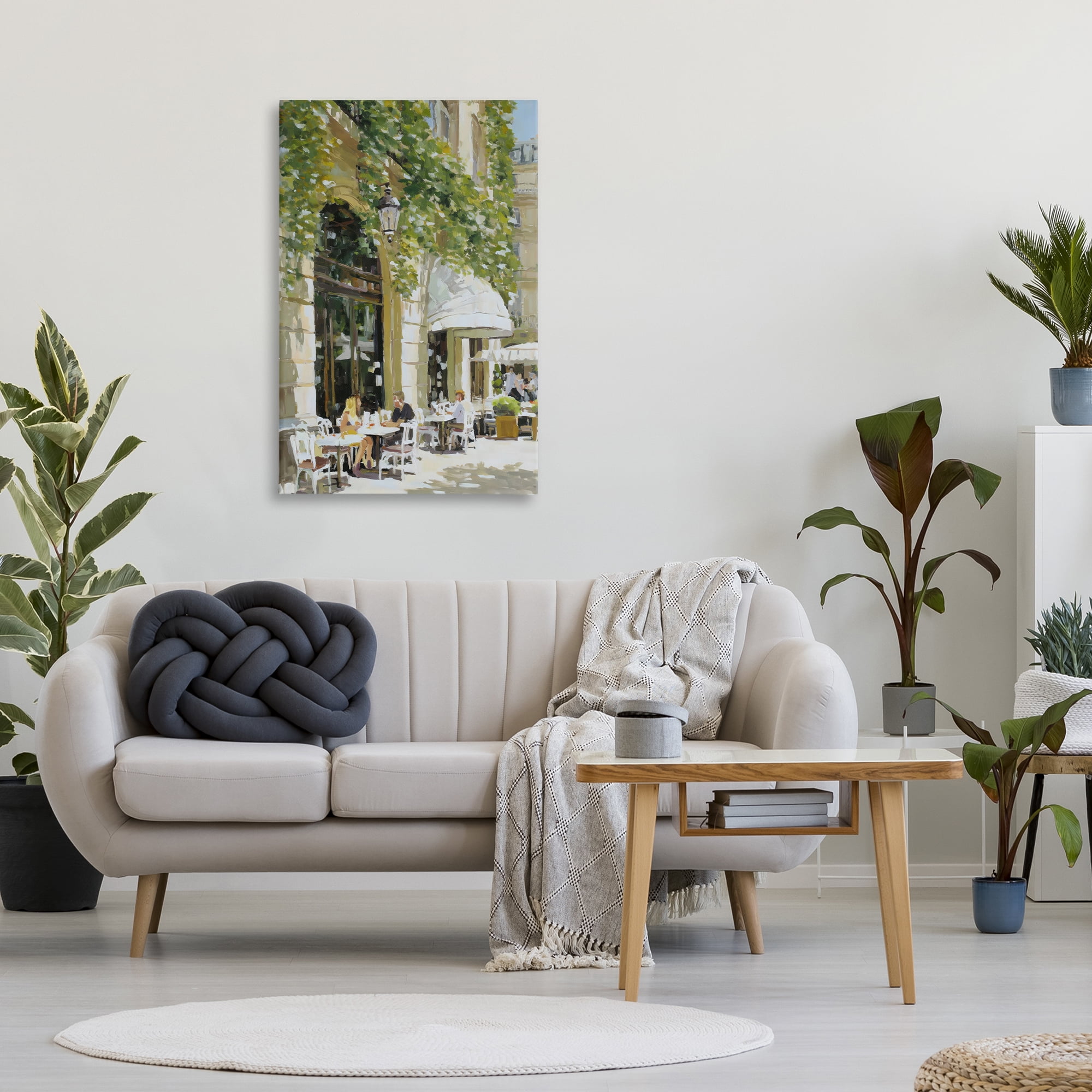 Stupell Industries Sunny Day Cafe Terrace Canvas Wall Art, design by Petal Prints Design
