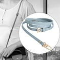 thumbnail image 6 of Adjustable Leather Replacement Strap Handles Purses Straps Handbags Shoulder Bag Strap with Metal Swivel Lobster Buckles Blue, 6 of 9