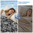 thumbnail image 2 of Black and White Cooling Blanket,Lightweight Breathable Summer Throw Blanket with Double Sided Cold Effect,Modern Luxurious Geometric Abstract Art Picnic Blankets Bed Sheet for Hot Sleepers 50"x60", 2 of 8