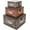 Crown, variant on Wooden Storage Box Set of 3, Antique-Looking Storage Containers with Secret Compartments Vintage Nesting Keepsake Chests for Jewelry, Cash, Photos Travel-Friendly & Stackable (Map)