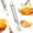 Silver, variant on Jimin Stainless Steel Orange Peeler | Easy to Peel | Long Handle Orange Citrus Peeler Tool | Triangular-Blade & Zigzag-Shovel Orange Peeler Gadget