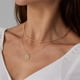 thumbnail image 5 of Collar para mujer Collar serpiente en espiga chapado en oro Collar de moda para mujer, 5 of 8