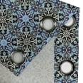 thumbnail image 5 of Ambesonne Bohem Grommet Curtain, Moroccan Eastern Ornaments, 50" x 63", Royal Blue, 5 of 6
