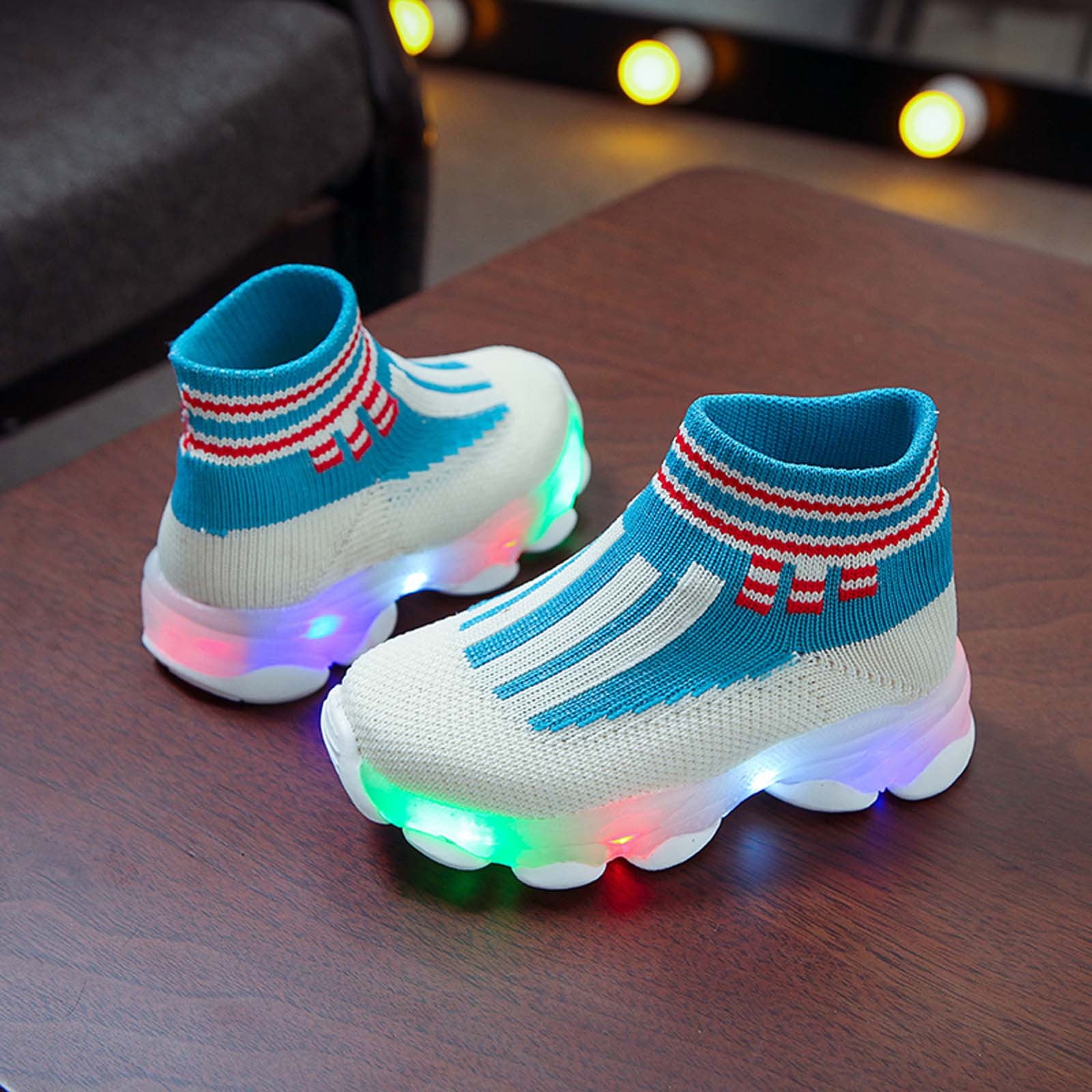 XZNGL Led Lights Shoes for Girls Baby Girl Shoes Toddler Infant Kids Baby Girls Boys Led Light Shoes Casual Shoes Sports Shoes Walmart
