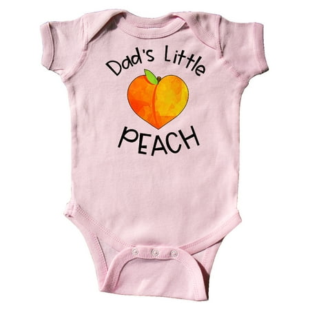 

Inktastic Dad s Little Peach Cute Peach Heart Gift Baby Boy or Baby Girl Bodysuit