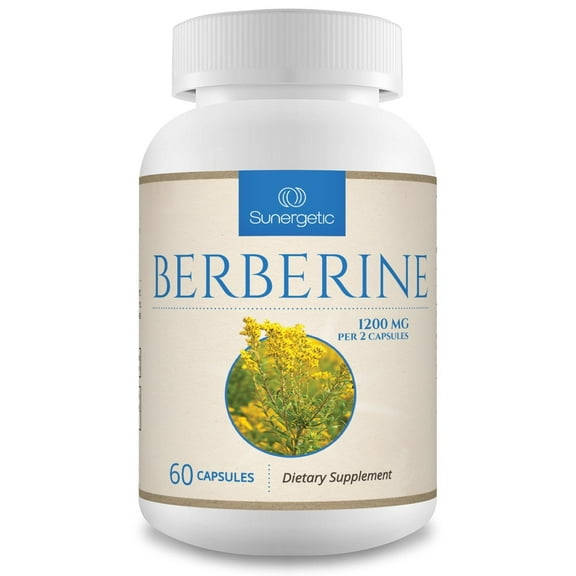 Premium Berberine Supplement -1,200 mg of Berberine Per Serving – Non-GMO Berberine HCI Supplement- Powerful Berberine Health Formula - 60 Berberine Capsules