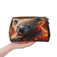 thumbnail image 4 of Easygdp Cute Maple Leaf Koala Leather Makeup Bag Zipper Pouch Travel Cosmetic Organizer for Women and Girls, Make up Bag with Zipper, 4 of 8