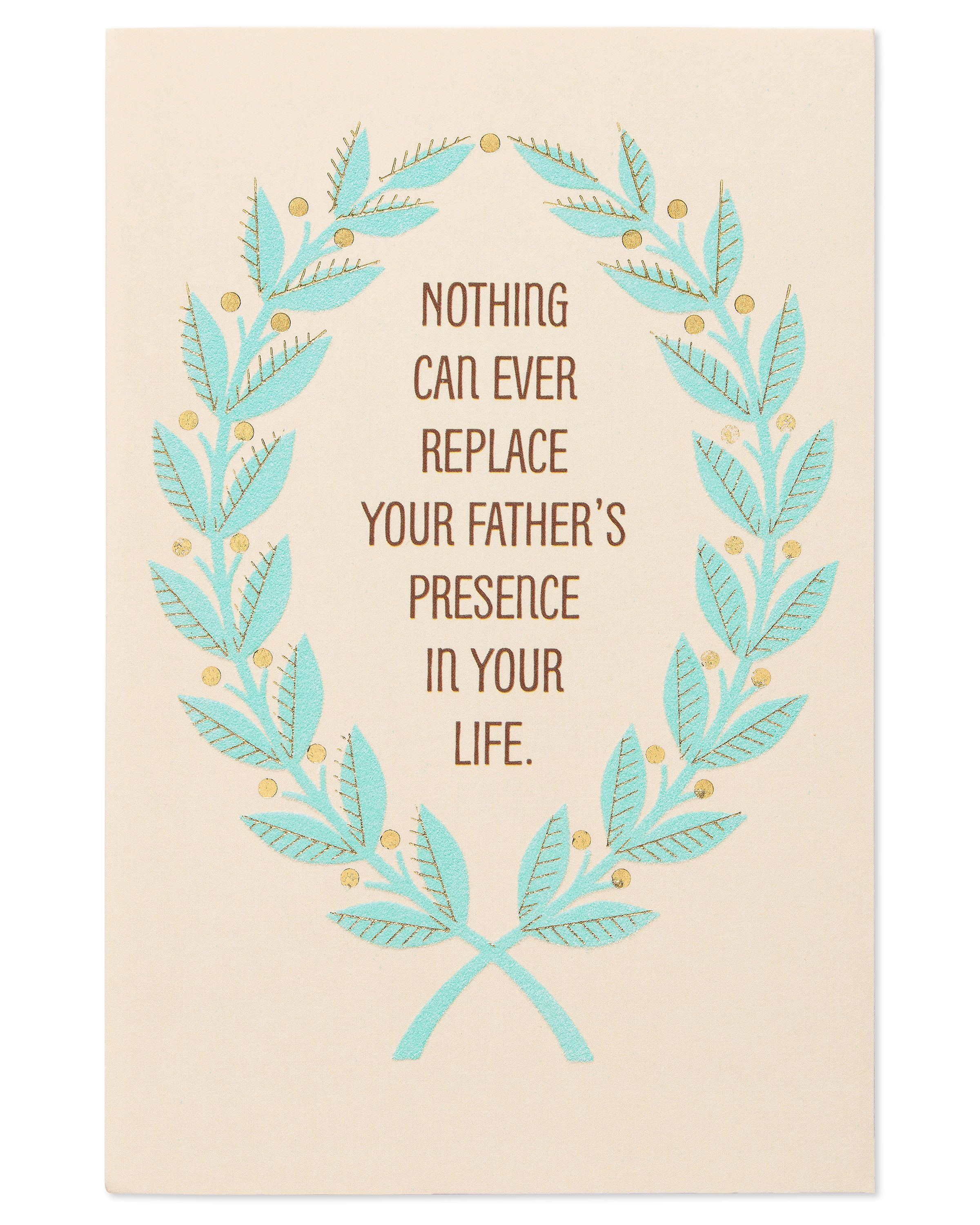 American Greetings Father's Presence Sympathy Card with Foil - Walmart.com - Walmart.com
