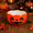 Jack-o'-Lantern, variant on Halloween Character Bowl, Frankenstein, Black Cat or Jack-o'-Lantern Candy Bowl for Trick-or-Treat, Snacks and Party Table Decor