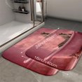 thumbnail image 4 of 1pc A zebra in a pink bathtub Absorbent Non-Slip Bathroom Thickened Flannel Rug Decor,Soft,Quick Drying,Suitable For Indoor/outdoor Use,Bathrooms,Bedrooms,Kitchens,Terrace,Laundry Rooms,16"x24", 4 of 9