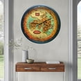 thumbnail image 5 of THE GEARS CLOCK Wall Clock with Real Moving Gears PO-LI_ 18 in Round BLACK-ANTIQUE, 5 of 11