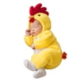 thumbnail image 2 of Baby Girl Chicken Animal Unisex Long Sleeve Hooded Zipper Jumpsuit Kids Boy Dress up Clothes for Play Girl Halloween 3-6 Months, 2 of 6