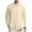 Khaki, variant on Linen Shirts for Men Casual V Neck Pullover Lightweight Loose Workout Sports Leisure Fall Long Sleeve Shirts