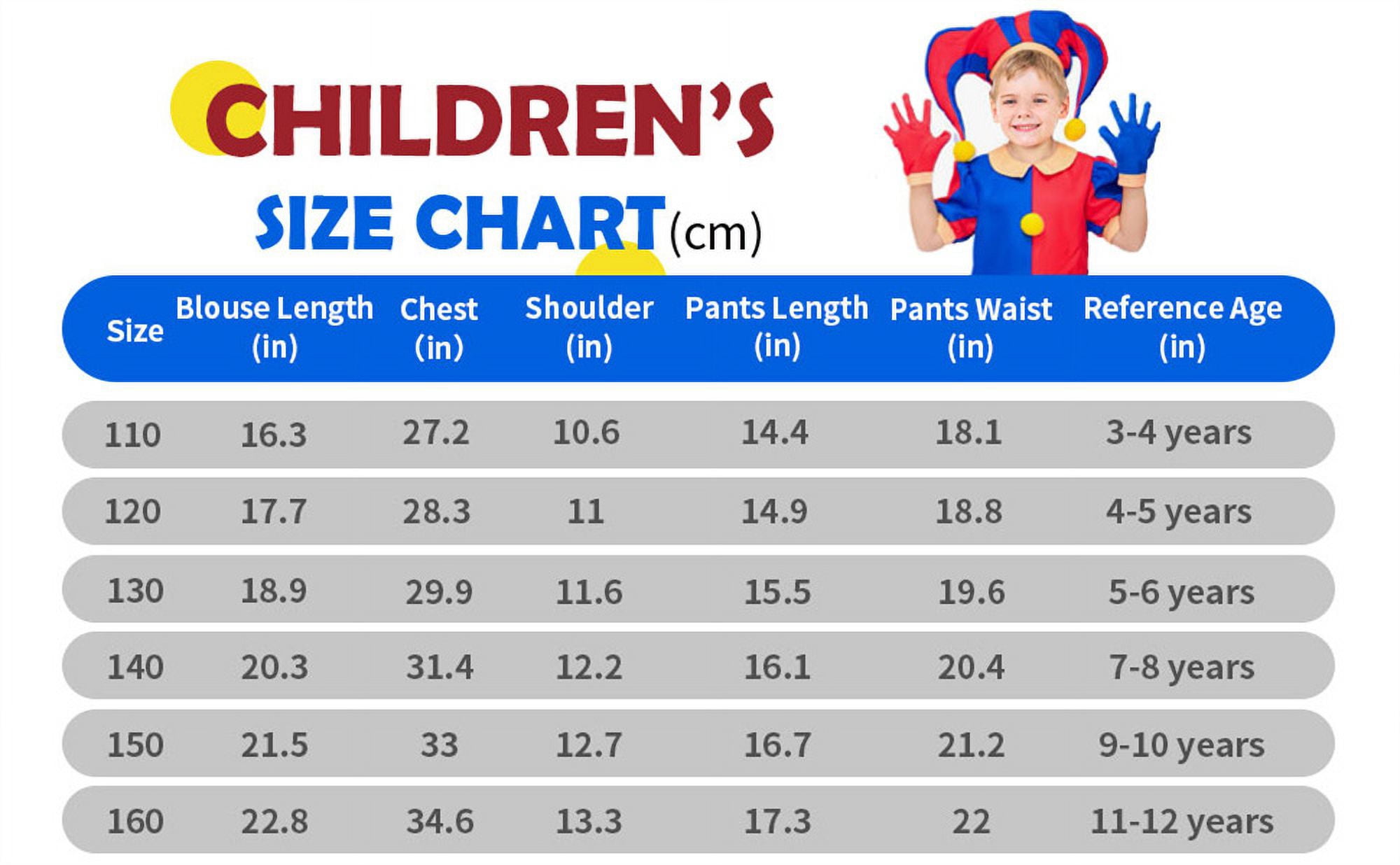 KAWELL Clown-Inspired Unisex Fancy-Dress Costume for Child, Toddler 3-4 Years
