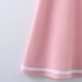 thumbnail image 5 of ITSAME Girls Polo Dress, Turndown Collar Cotton Short Sleeve Summer Fashion Casual A-Line Dress Pink 7-8T, 5 of 6