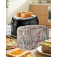 thumbnail image 5 of Fsddascl Pink Snowman Christmas Small Toaster Cover 2 Slice, Kitchen Appliance Covers, Xmas Floral Tree Snowflake Rustic Toaster Oven Cover with Loop, Bread Machine Cover Polyester Dust Cover, 5 of 5