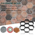 thumbnail image 2 of Trayknick 30cmx30cm Hexagon Manual Paving Cement Brick Concrete Pavement Mold Path Maker, 2 of 7