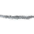 thumbnail image 2 of Northlight 50' x 2.25" Unlit Shiny Silver Tinsel Christmas Garland, 2 of 4