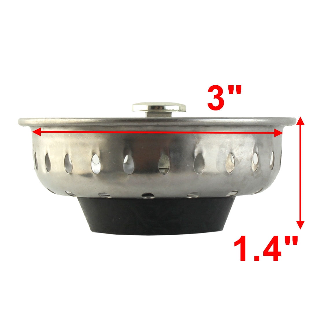 Unique Bargains Kitchen Sink Basin Strainer 3.35" Dia for Drainage