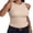 Beige, variant on Racerback Tank Tops for Women Ribbed High Neck Tank 2026 Summer Sleeveless Shirts Slim Fitted Basic Tees Casual Workout Tops Black XS