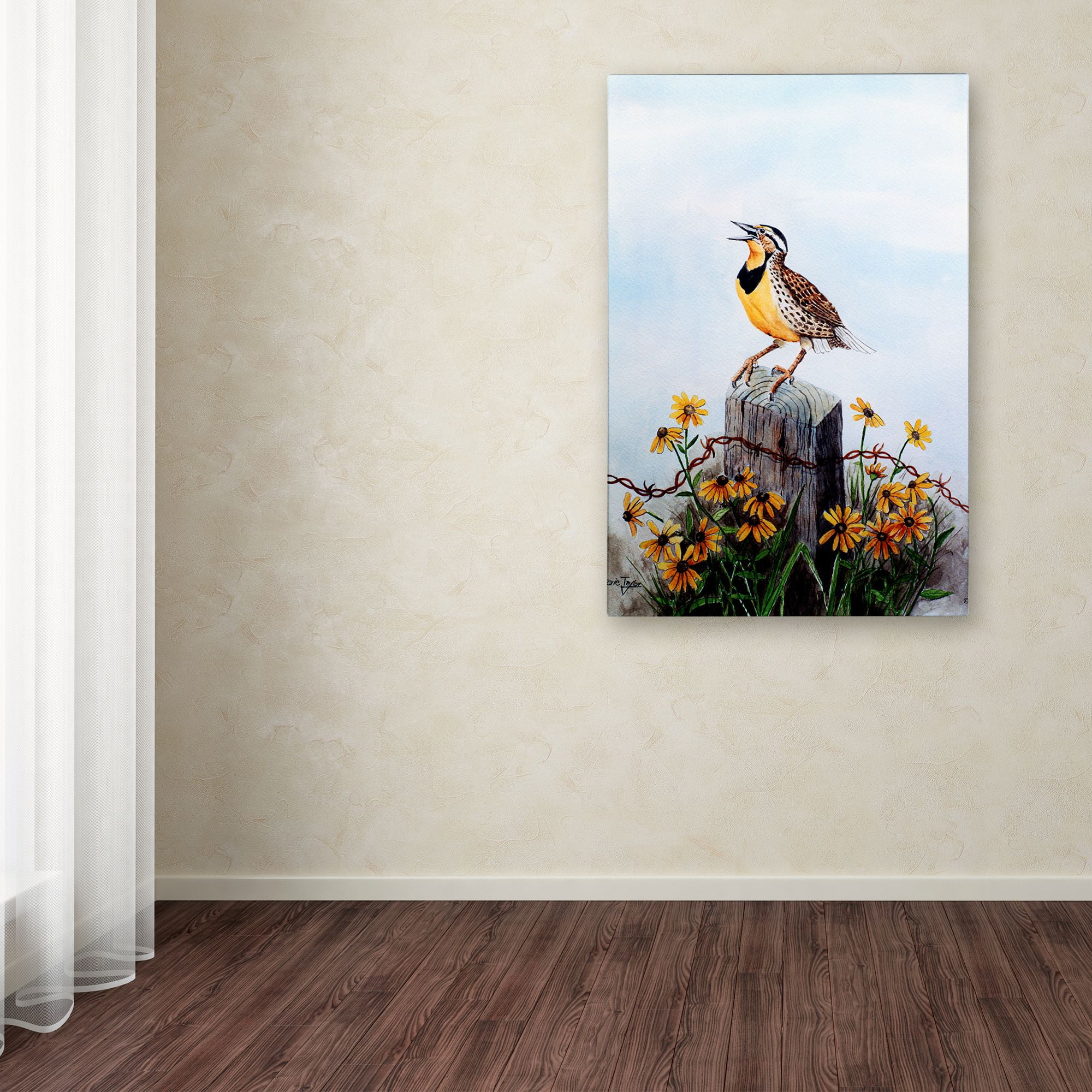 Trademark Fine Art 'Meadowlark 3' Canvas Art by Arie Reinhardt Taylor