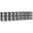 thumbnail image 1 of vidaXL Outdoor Dog Kennel Steel 14.75 m², 1 of 5