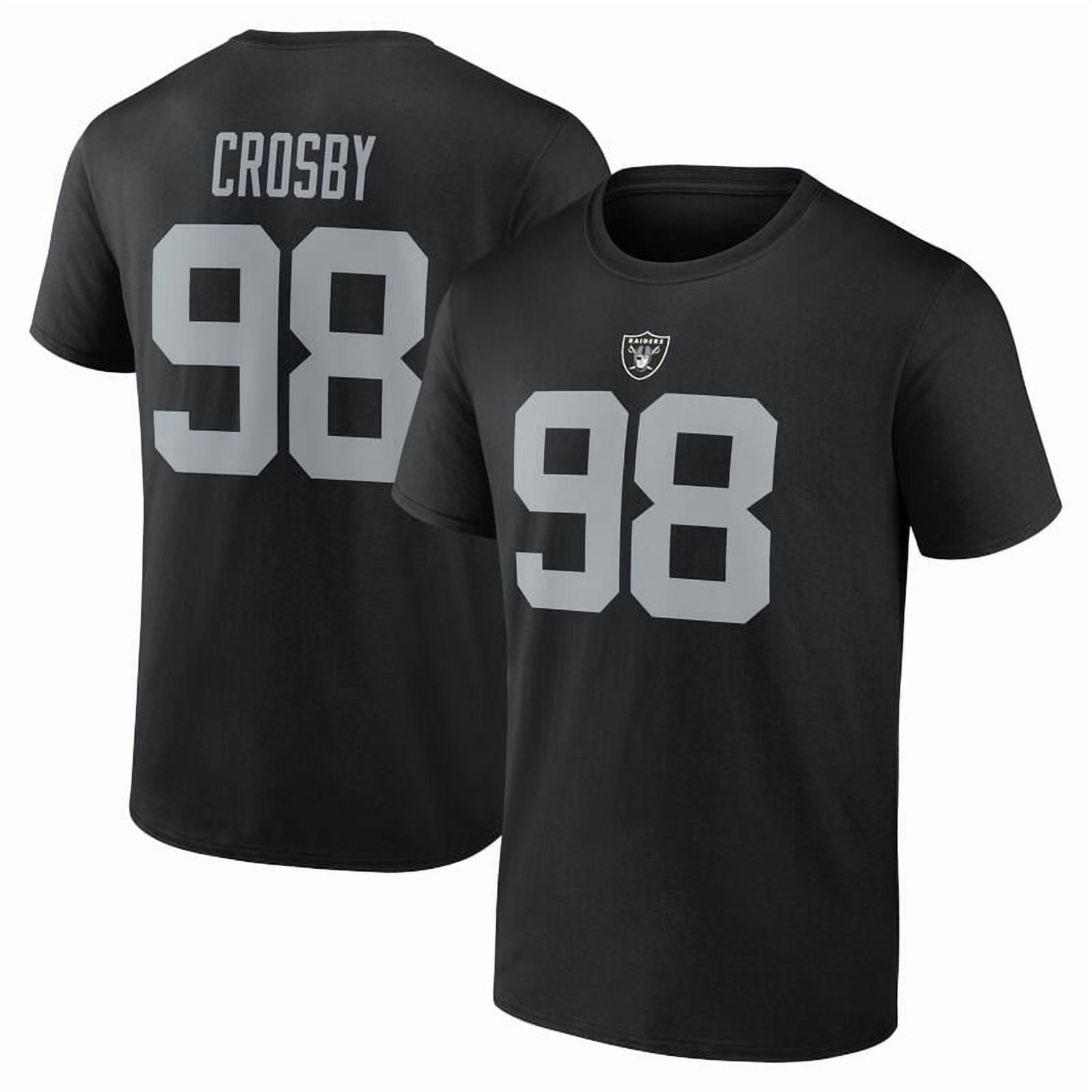 NFL Maxx Crosby Las Vegas Raiders Mens Name & Number Short Sleeve Tee