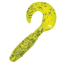 Kalins Lunker Grub 4", 10pk, Chartreuse Salt & Pepper