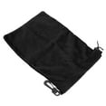 thumbnail image 3 of Drawstring Storage Bag Double Drawstring Closure Dustproof Portable Bag for Outdoor Camping Mountaineering Travel Black, 3 of 8