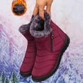 thumbnail image 5 of RuiJiao Women's Thermal Insulated Winter Snow Boots with Velvet Lining, Slip-Resistant Rubber Sole, Side Zipper and Round Toe, Casual Ankle-Length Warm Boots for Outdoor Activities, 5 of 7