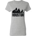 thumbnail image 3 of Inktastic Houston Skyline Grunge Women's T-Shirt, 3 of 5