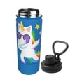 thumbnail image 2 of Cauagu Cool Unicorn Star Golden Print 18oz Vacuum Insulated Stainless Steel Water Bottle,Coffee Travel Mug Spill Proof with Lid,Thermos Cup for Keep Hot/Ice Water Drinks, 2 of 7
