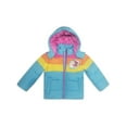 thumbnail image 2 of Trolls Little Girls' Hooded Puffer Jacket, Sizes 2T-6, 2 of 3