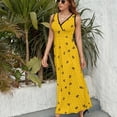 thumbnail image 3 of Honeycomb Sleeveless Dress beach dresses Dress woman summer dresses women women's fashion dresses, 3 of 6