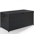 thumbnail image 1 of Crosley Furniture Palm Harbor Wicker / Rattan Patio Deck Box in Brown, 1 of 8