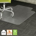 thumbnail image 2 of Lorell Wide Lip Low-pile Chairmat Carpeted Floor - 60" Length x 45" Width x 0.12" Thickness - Lip Size 12" Length x 25" Width - Vinyl - Clear, 2 of 7